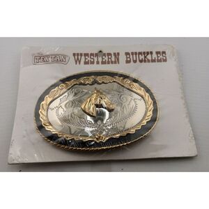 Vintage Tex Tan Western Buckle Sealed‎